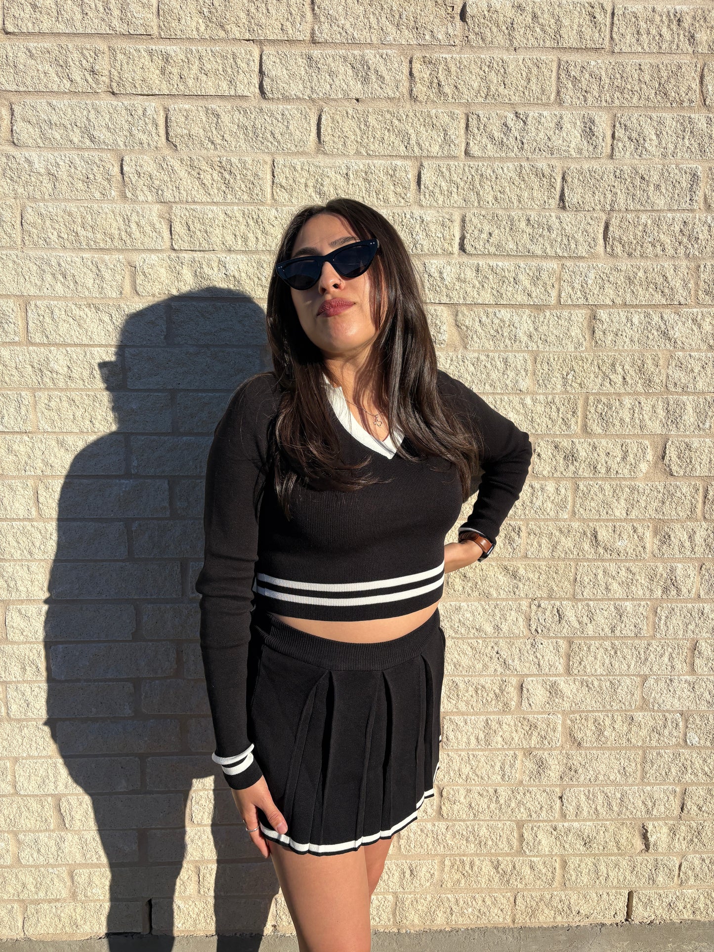 Sporty but I don’t do sports skirt set