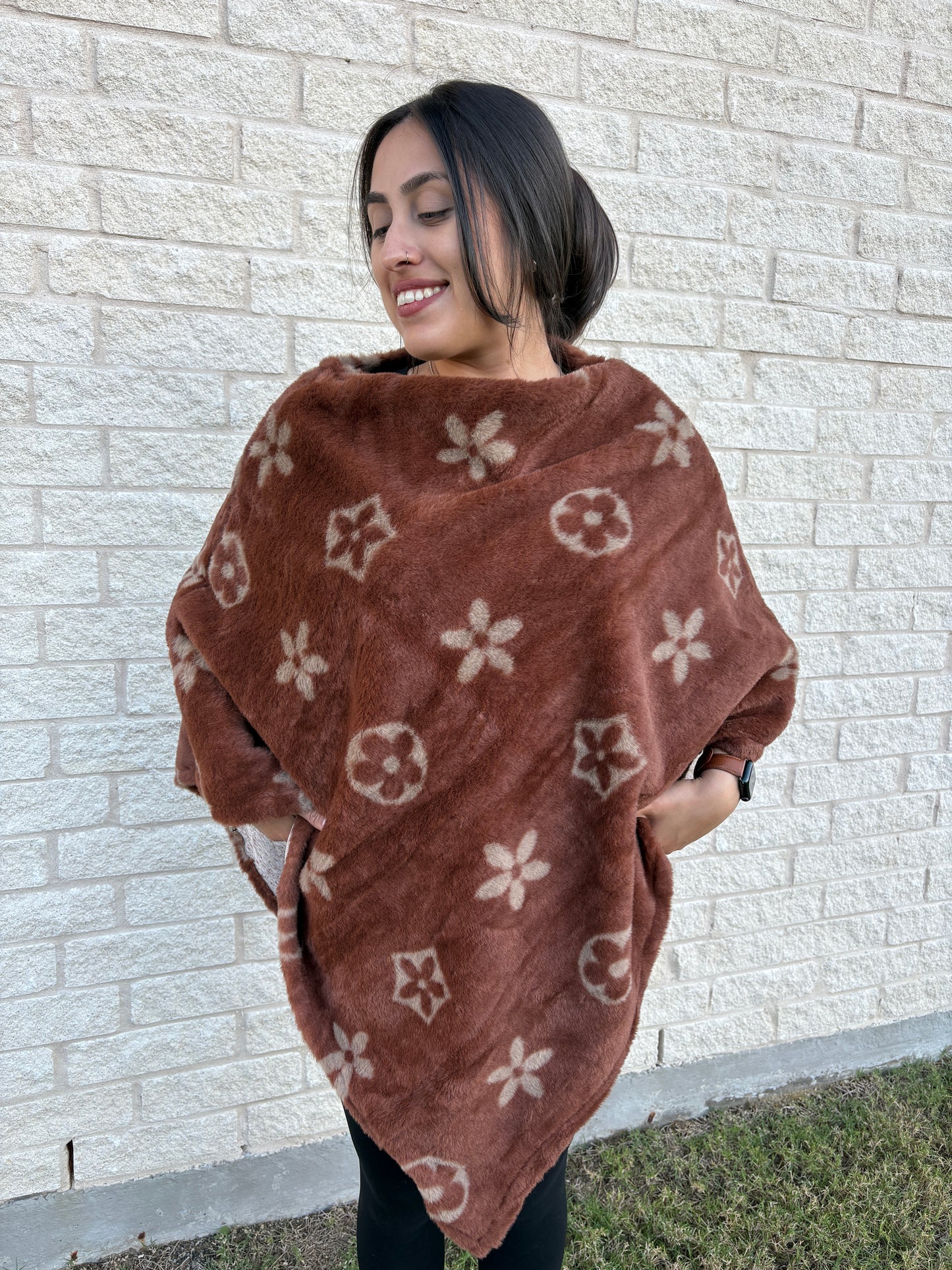 Floral Poncho