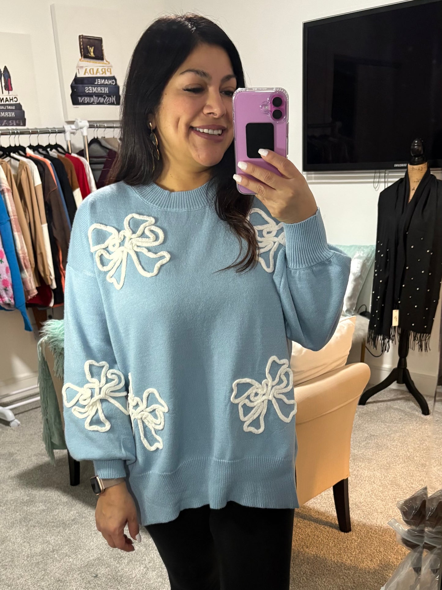 Very Demure Bow Sweater
