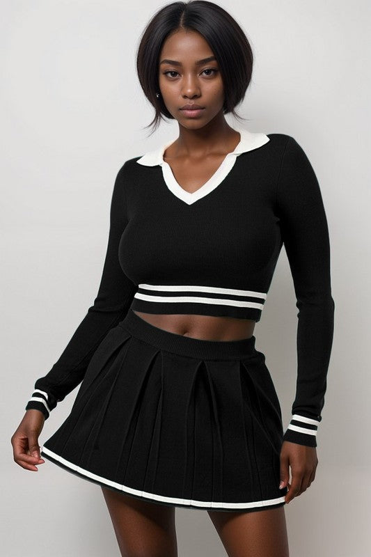 Sporty but I don’t do sports skirt set