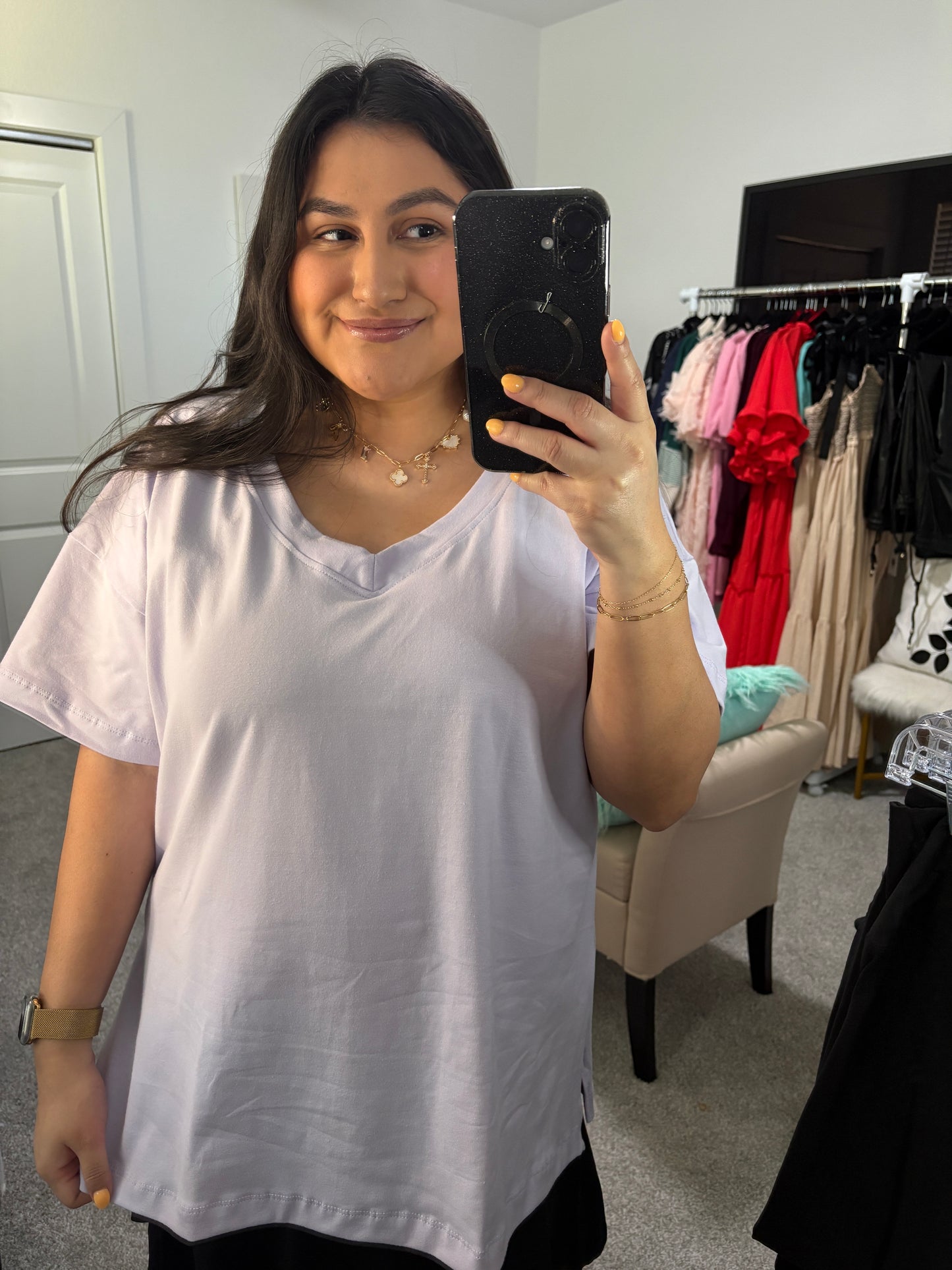 Loving Lilac Oversized Top