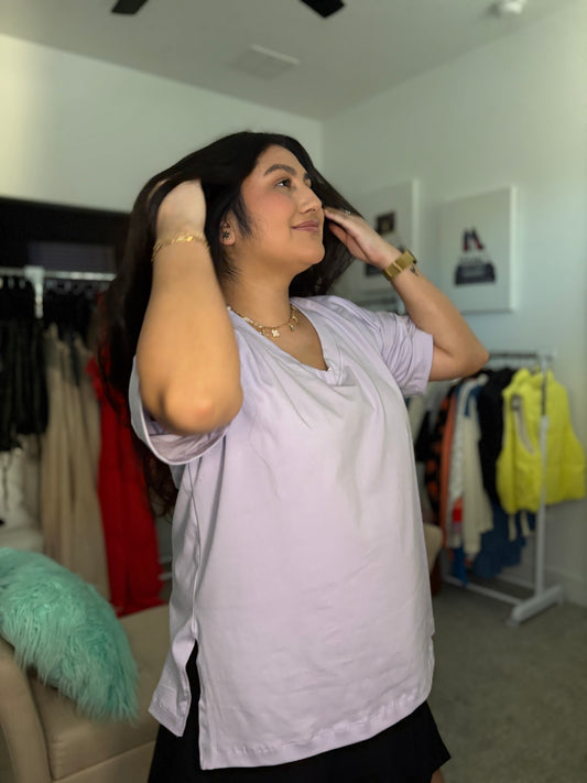 Loving Lilac Oversized Top