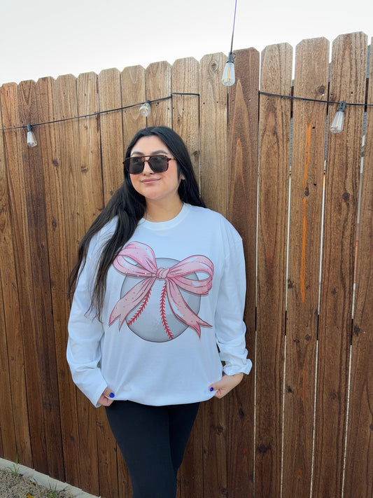 Bow & Bling Baseball Long Sleeve
