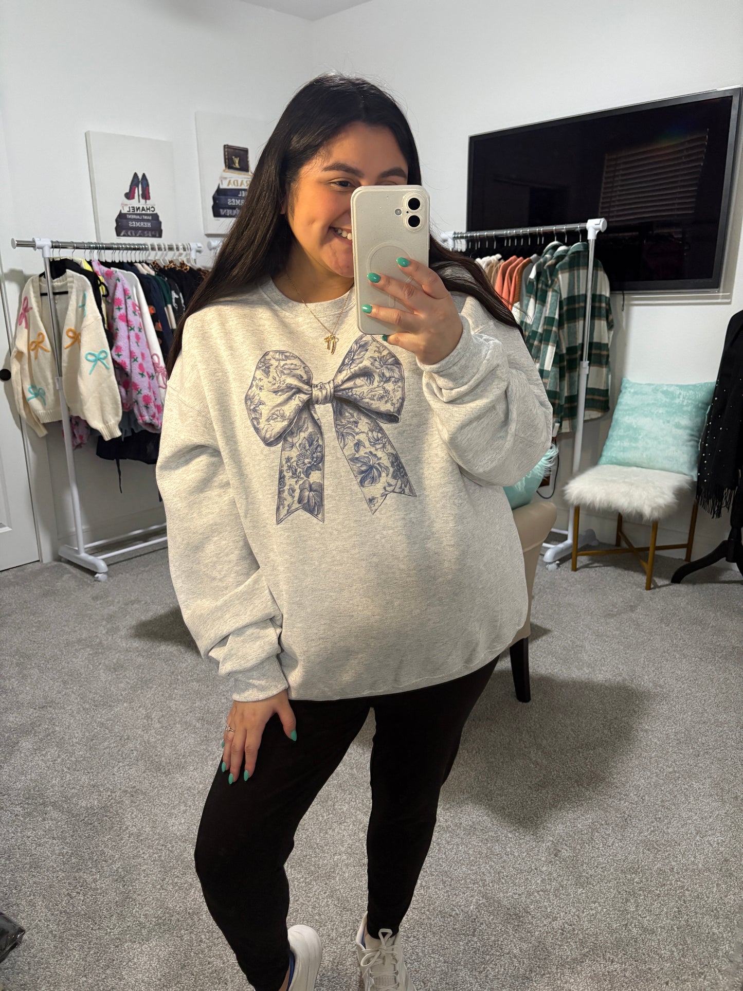 Willow Grace Bow Sweatshirt