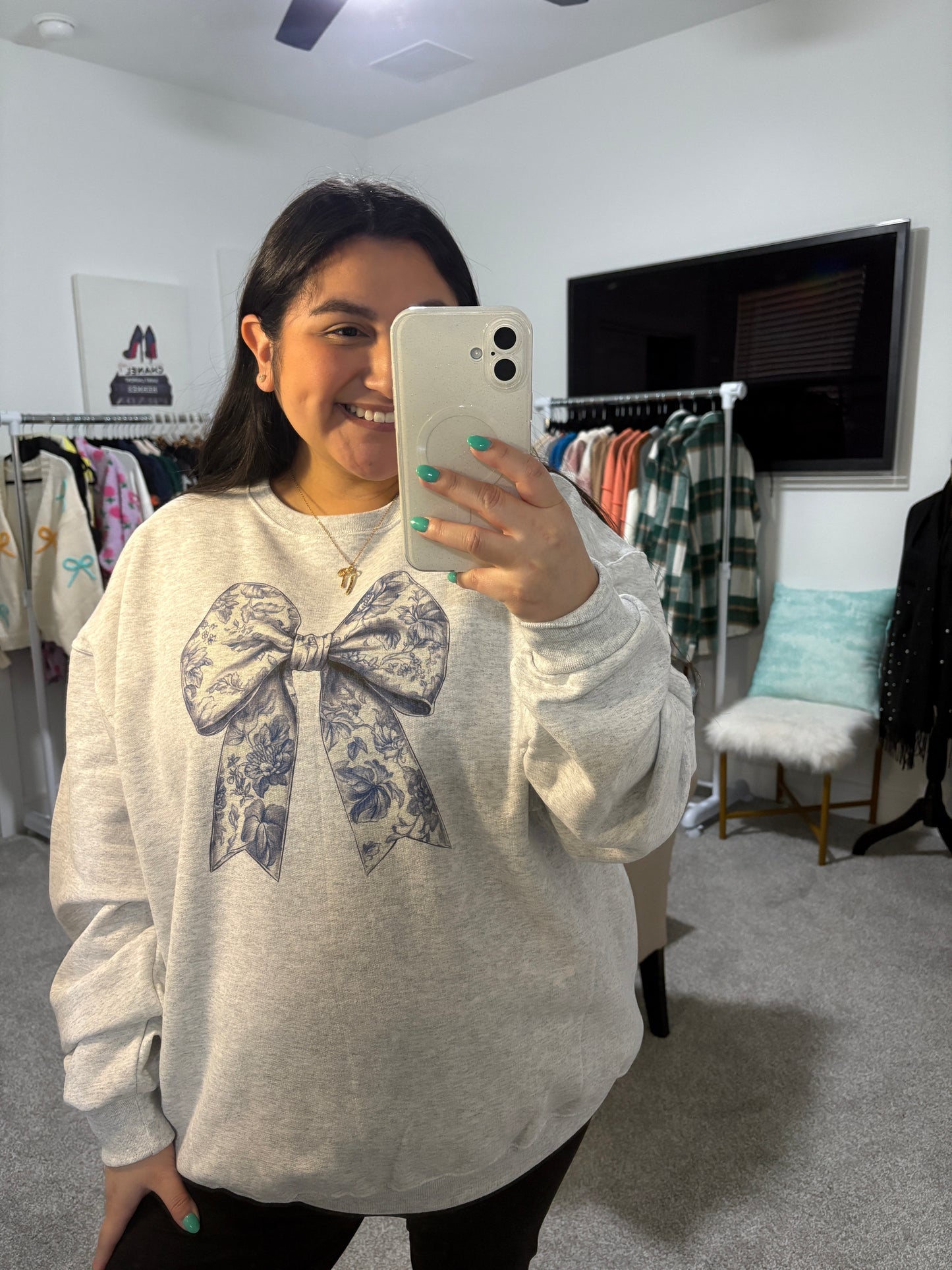 Willow Grace Bow Sweatshirt