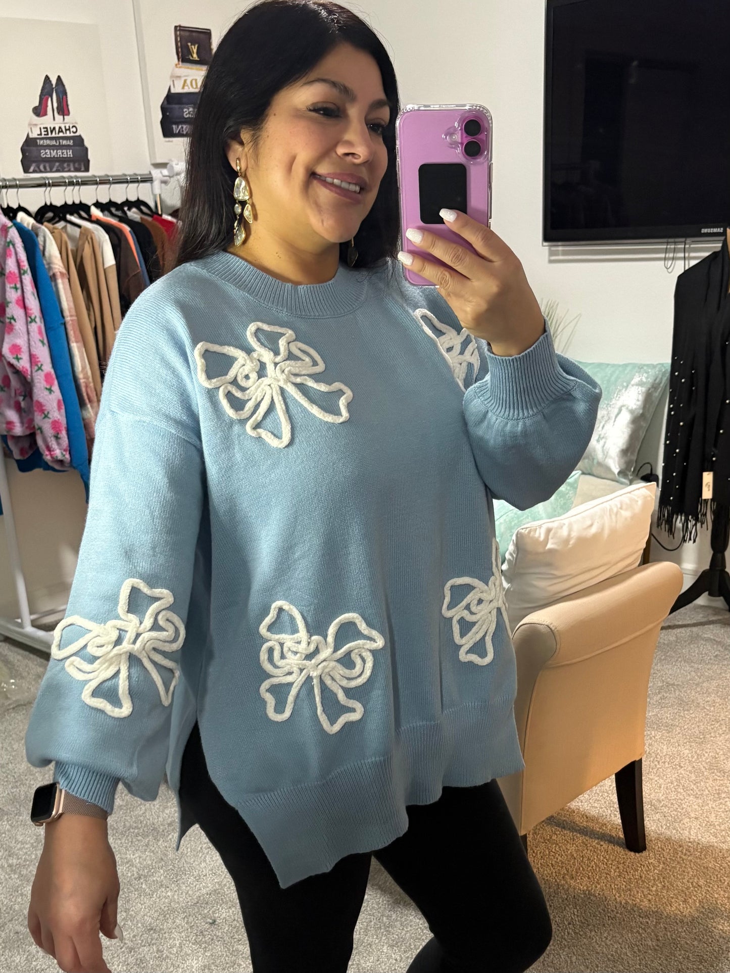 Very Demure Bow Sweater