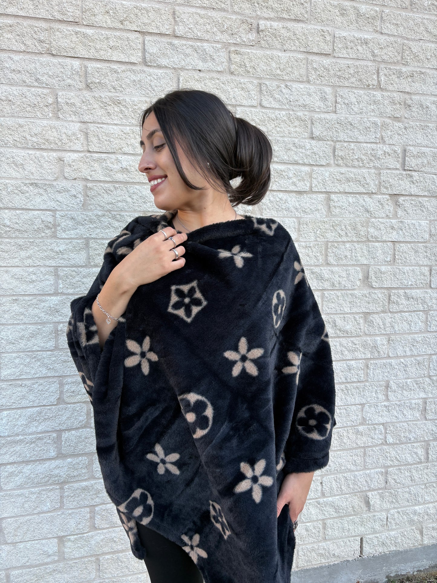 Floral Poncho