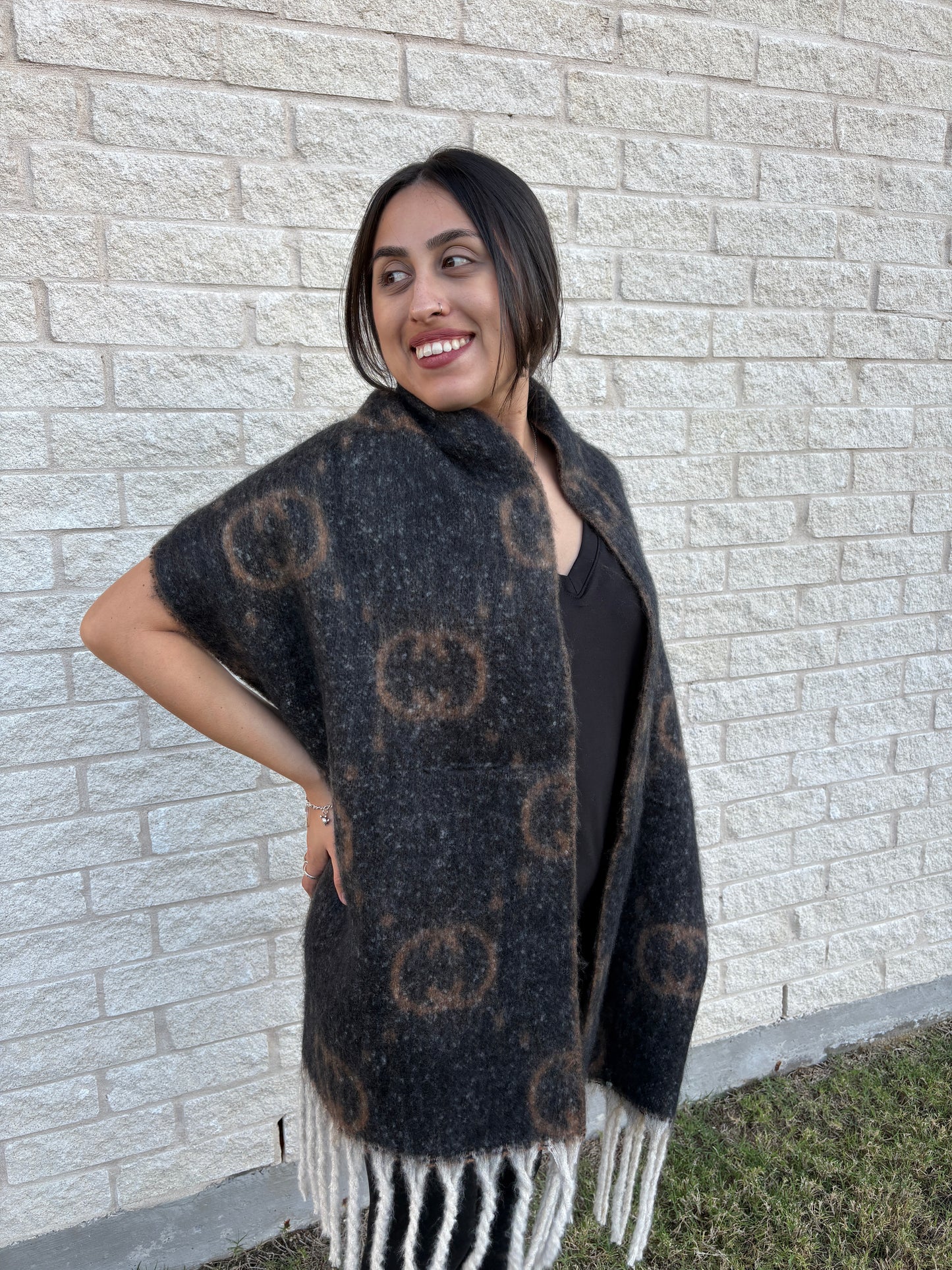 Fuzzy Fringe Scarf