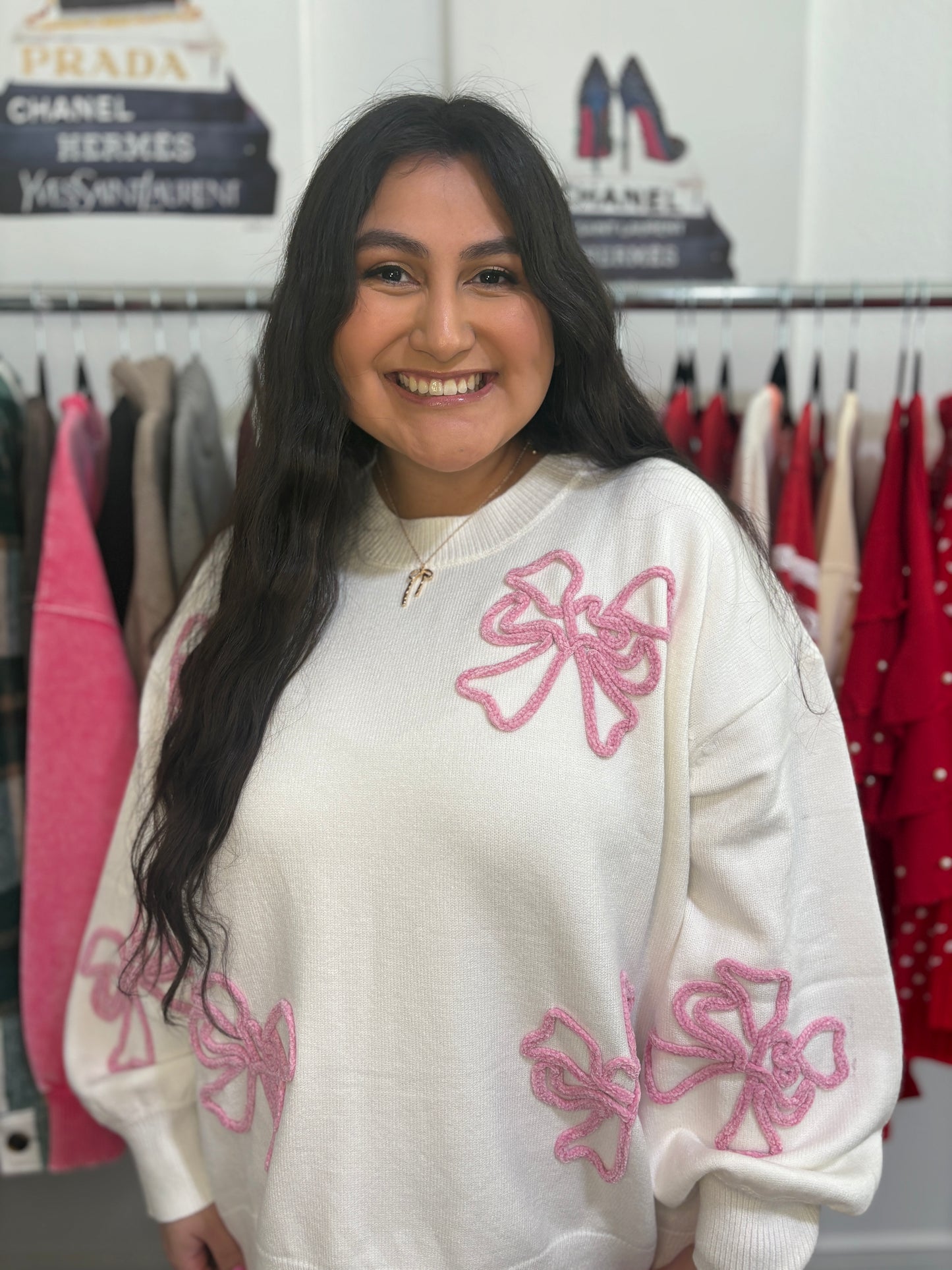 Very Demure Bow Sweater