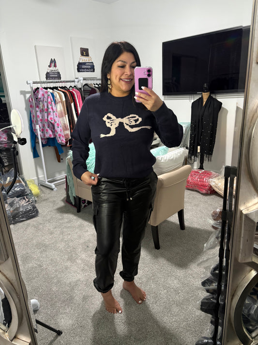 Leather Jogger Bottoms