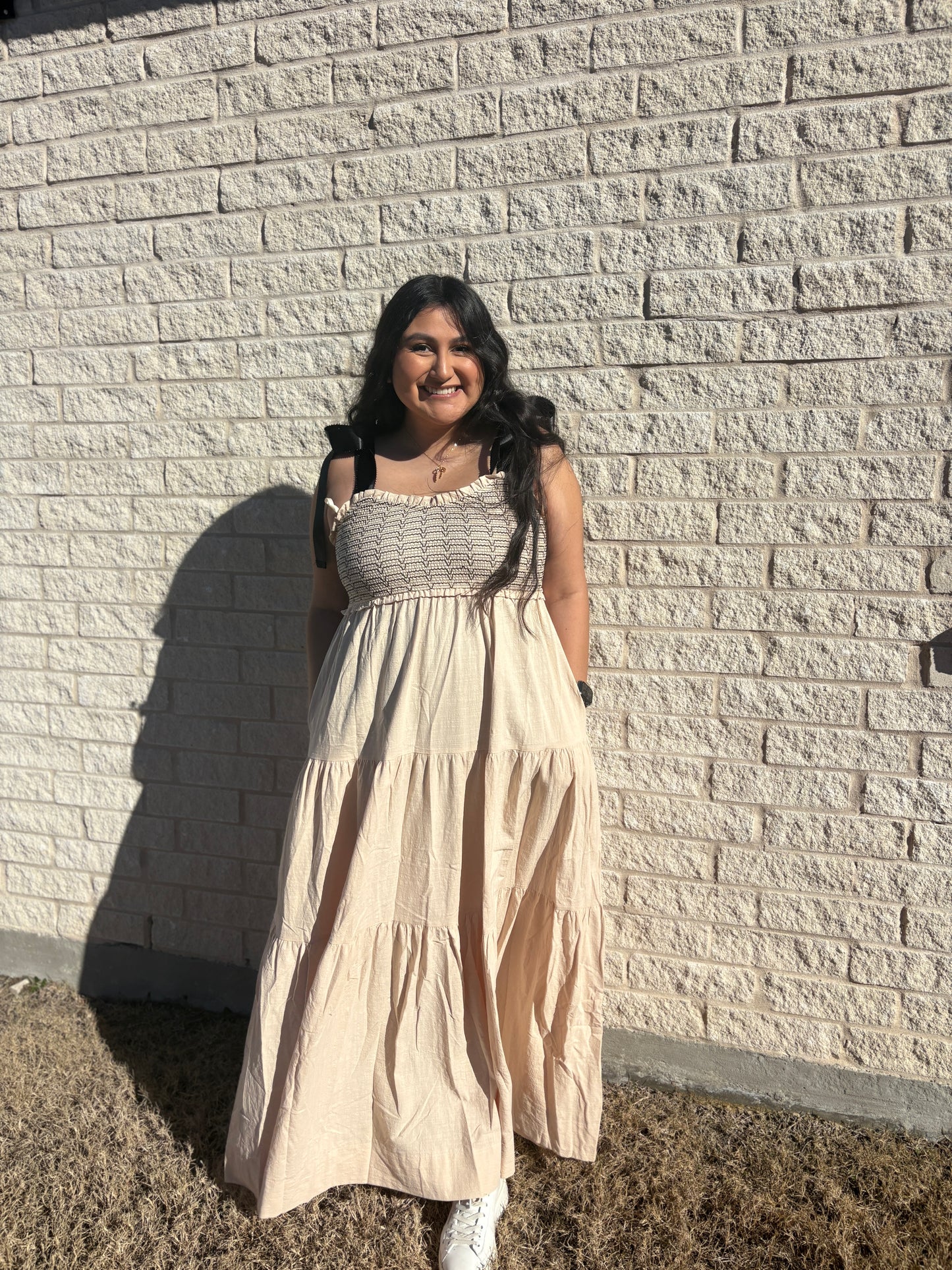 Easy Breezy Taupe Dress - PLUS Available