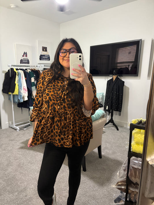Leopard Blouse