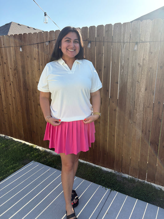 Pleated Skort