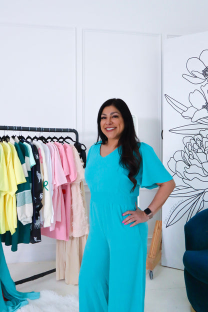 Spring Sky Jumpsuit