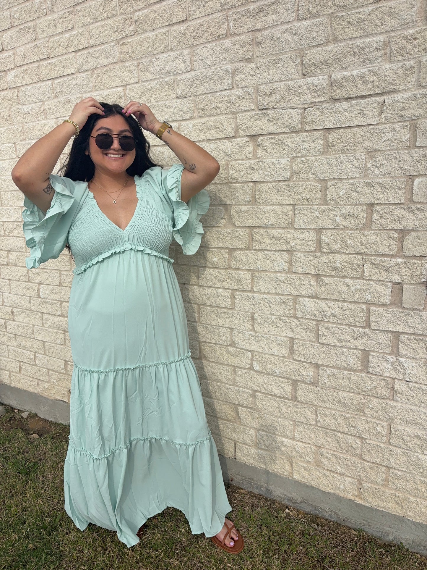 Mint Breeze Maxi Dress