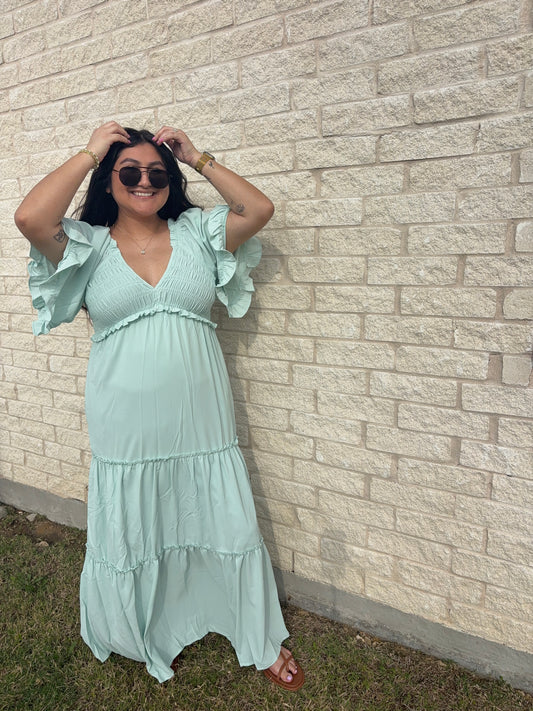 Mint Breeze Maxi Dress