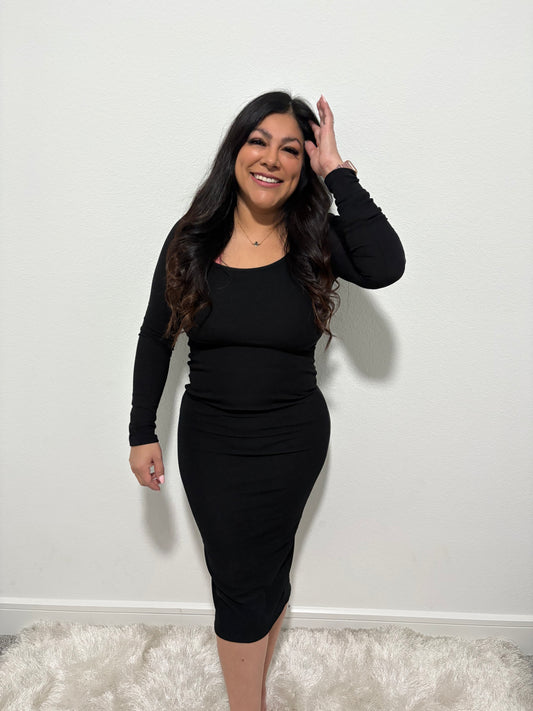 Classic Black Maxi Dress