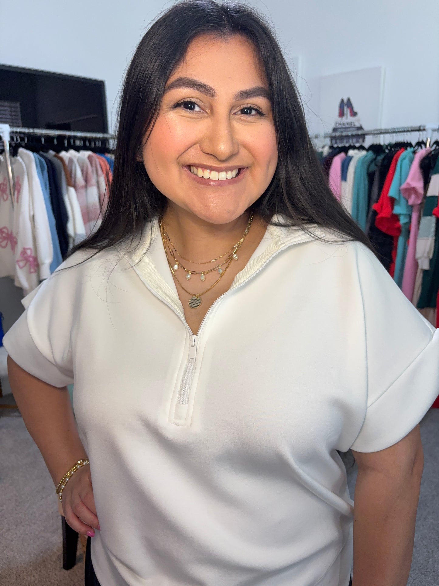 Triple Layer Necklace: Pearls