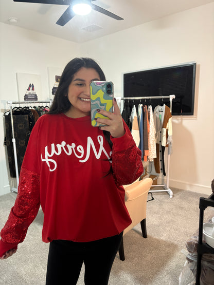 Merry Sparkles Top - PLUS SIZE ONLY