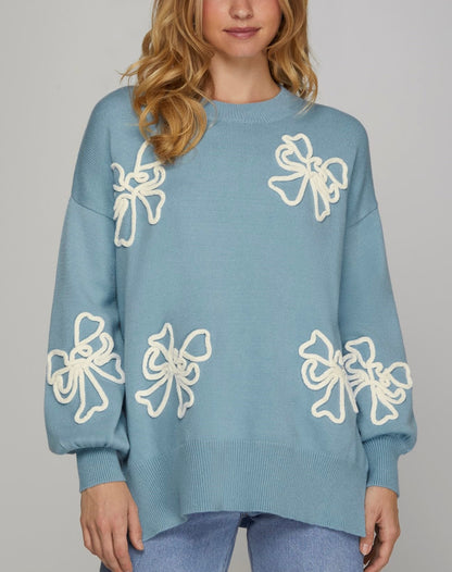 Very Demure Bow Sweater