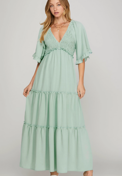 Mint Breeze Maxi Dress