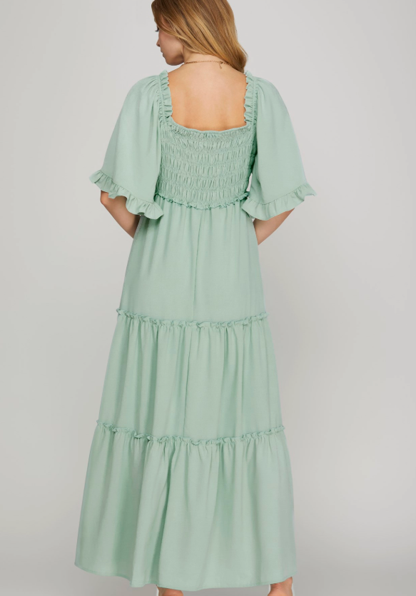 Mint Breeze Maxi Dress
