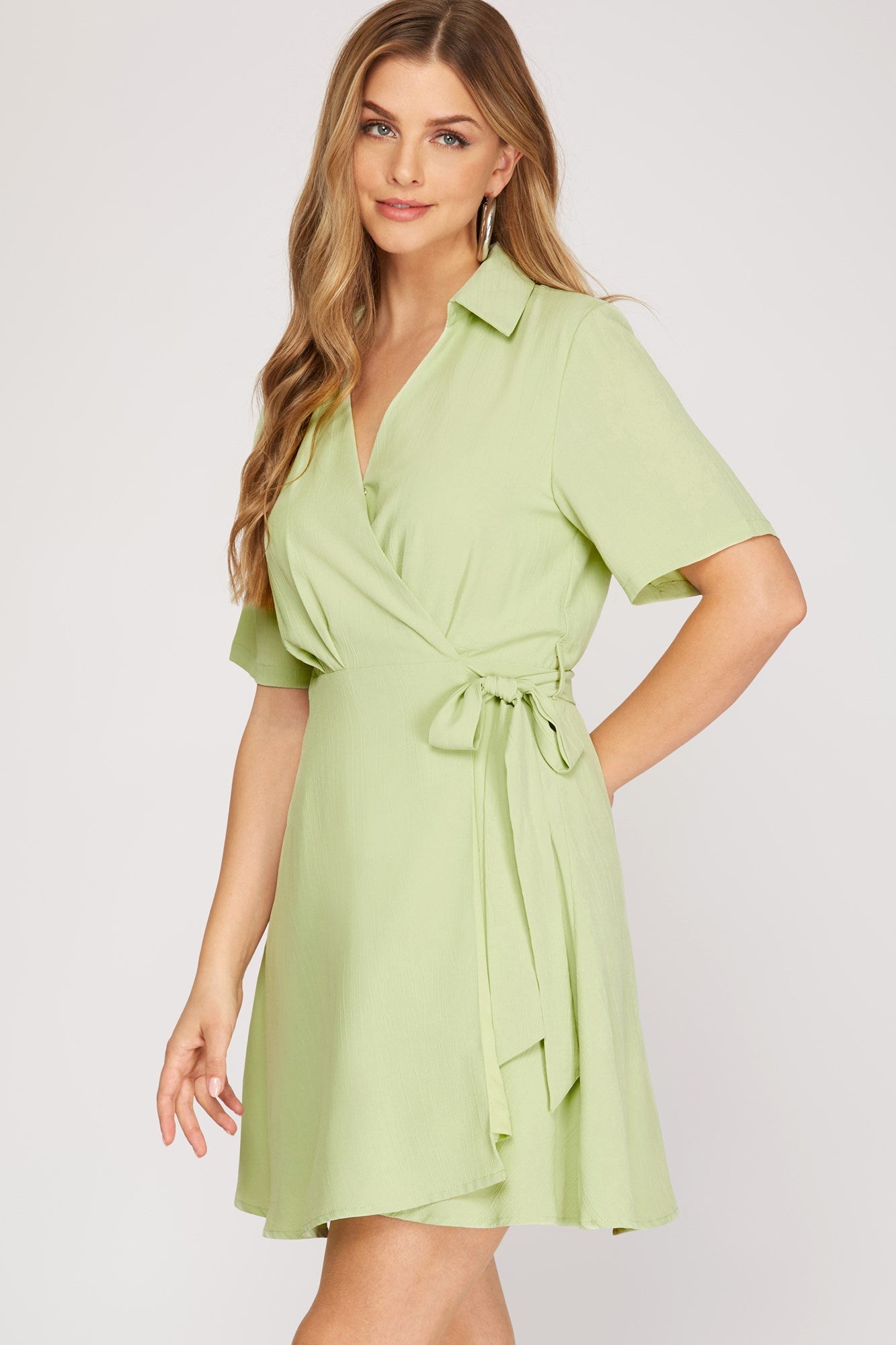 Sage Wrap Dress